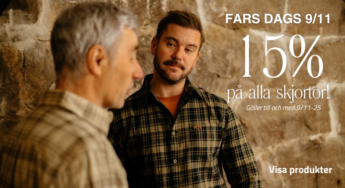 Fars dag 9/11 15% på alla skjortor
