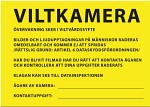 Varningsskylt Viltkamera/Åtelkamera