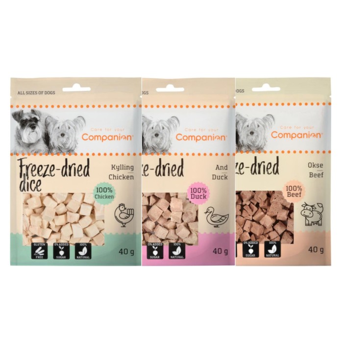 Companion Freeze-dried dice