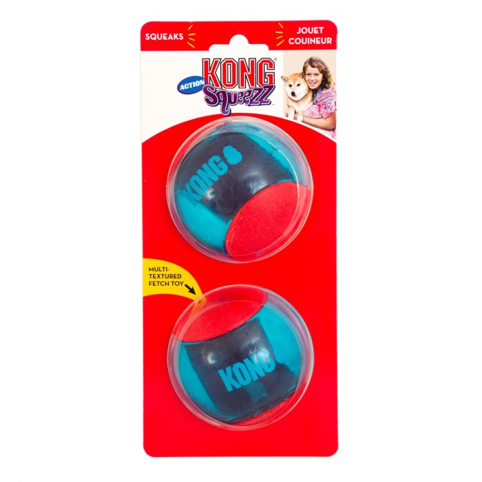 KONG Squeezz Action Boll L 2-pack