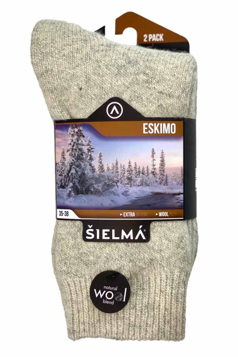 Sielma Eskimåsocka Ull 2-pack